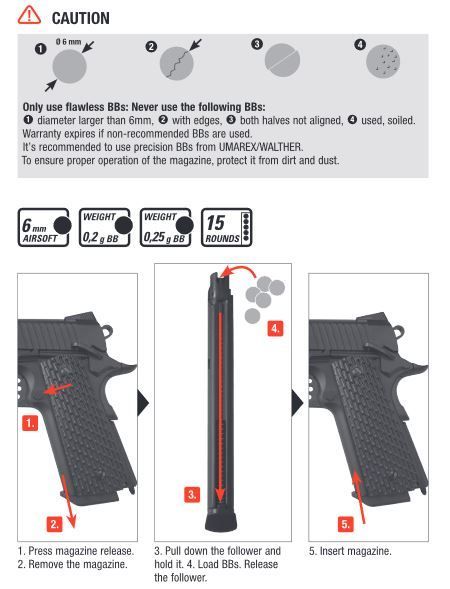 Elite Force 1911 Tac Co2 GBB - 1,30 joules