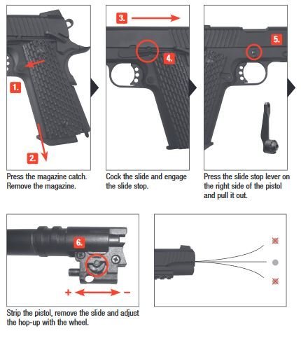 Elite Force 1911 Tac Co2 GBB - 1,30 dżuli