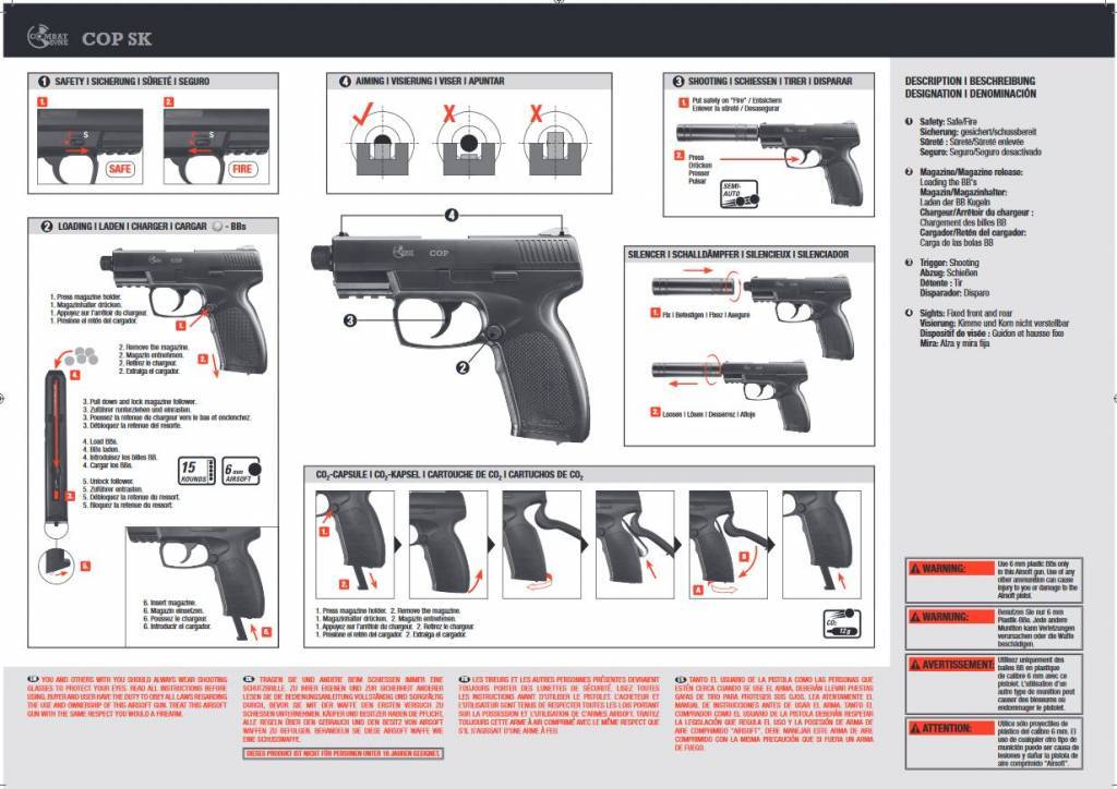 Combat Zone COP SK Co2 NBB - 2,0 Joule