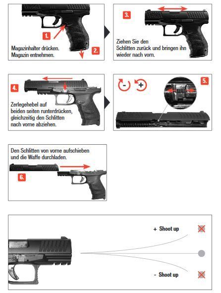 Walther PPQ M2 GBB - 1.0 Dżuli - BK