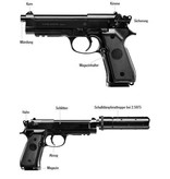 Beretta M92 A1 Tático AEP - 0,50 joules