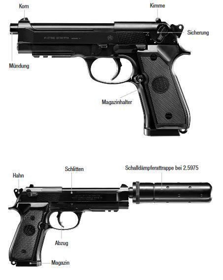 Beretta M92 A1 Tactical AEP - 0,50 Joule