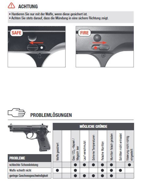 Beretta M92 FS Co2 NBB - 1.60 Joules - BK