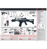 H&K EBB de doble potencia G36C IDZ - 0,50 julios - BK
