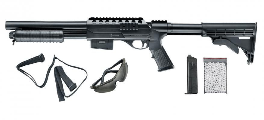 Combat Zone SG4 Shotgun - Federdruck - 0,50 Joule - BK