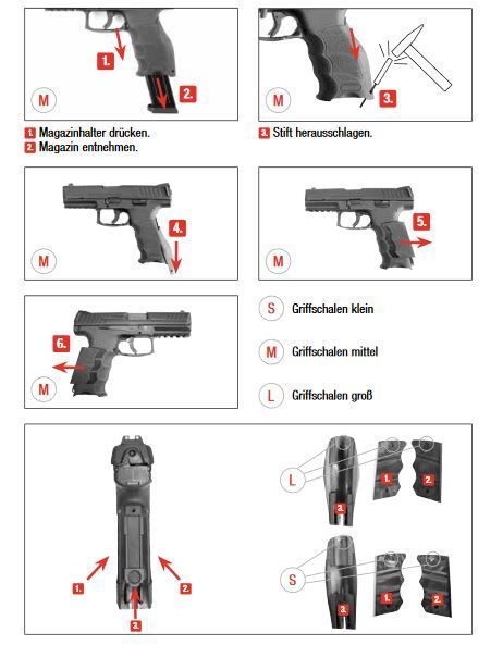 H&K VP9 Tactical GBB - 1,0 Joule - grau