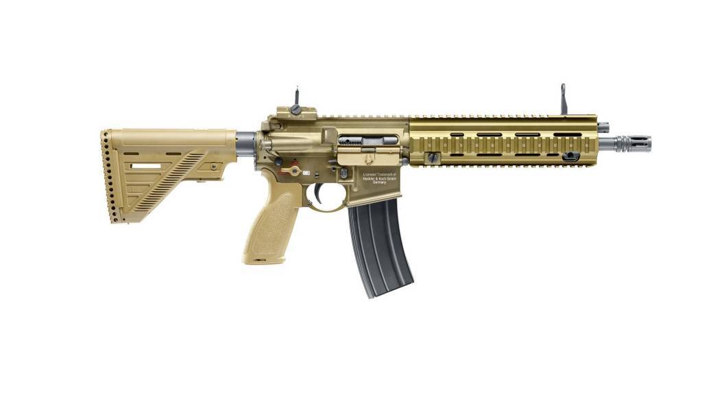 H&K 416 A5 FullAuto GBBR - 1,60 joule - terra scura