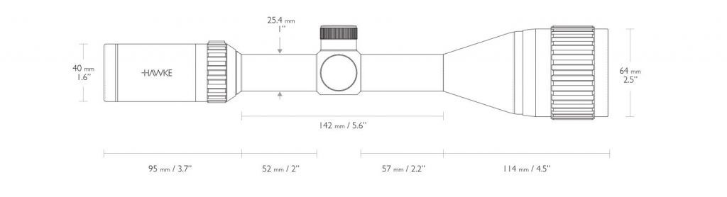 Hawke Vantage 3-9x50 AO Mil Dot