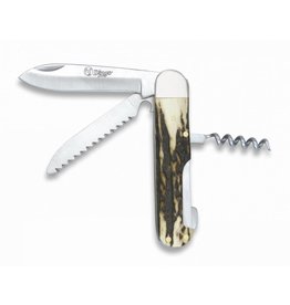 Albanoix Couteau de poche de chasse allemand 3 pièces - corne de cerf
