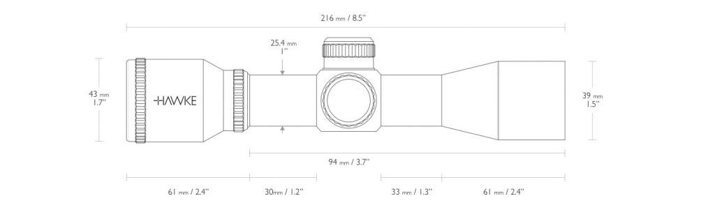 Hawke X-Bow Scope XB 3×32 SR - IR