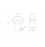 Hawke Montagerings de correspondência de escopo de 1 "/ 25 mm - alto perfil