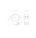 Hawke 1,2"/30 mm Scope Match Montagerings - High Profile