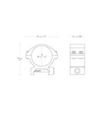 Hawke 1,2"/30 mm Scope Match Montagerings - Low Profile - Weaver