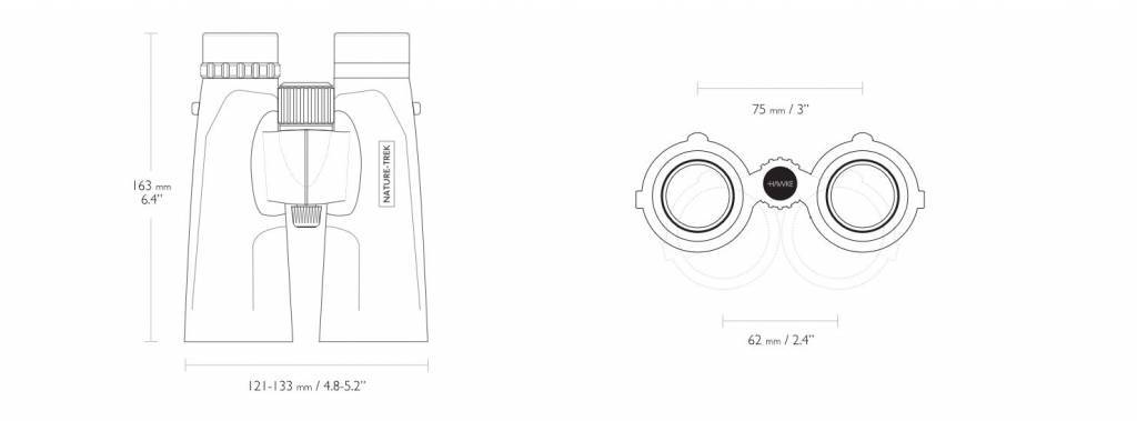 Hawke Nature-Trek 10 × 50 binocolo