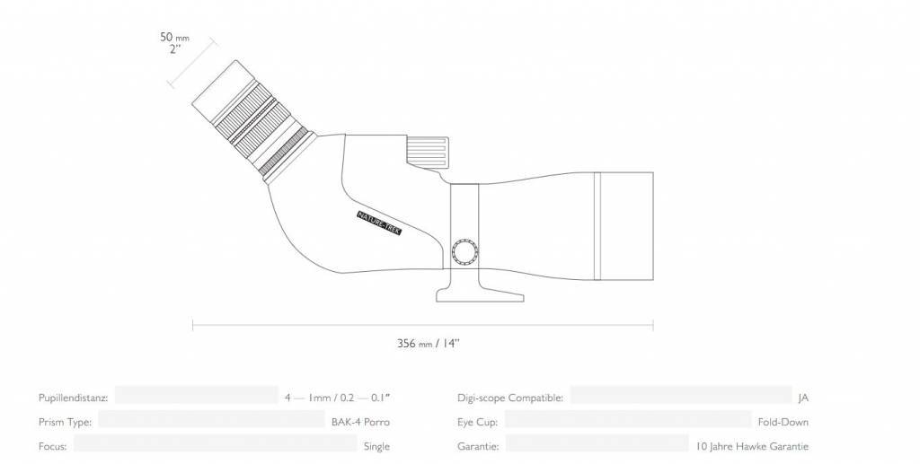 Hawke Nature-Trek 16-48×65 Spotting Scope