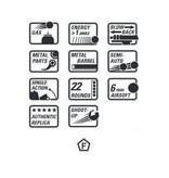 Glock 19 gen.3 GBB - 1.0 Joule - nero