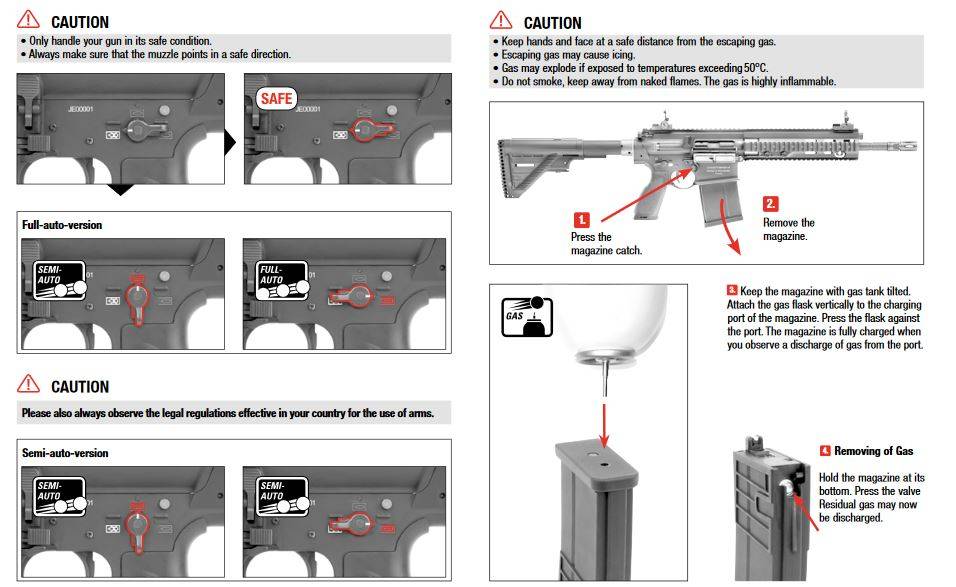 H&K 417D GBBR 1,30 Joule - SemiOnly - BK