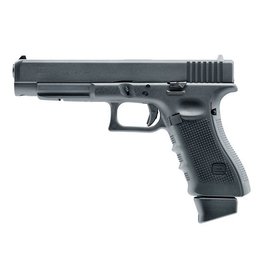 GLOCK Pistola de CO2 GBB G34 DX Gen 4 – 1,0 Joule – preta, inclui estojo para pistola Glock.