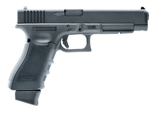 Glock 34 DX Gen 4 Co2 GBB - 1.0 Joule - nero incl. Custodia per fucile Glock