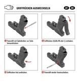 GLOCK Pistola de CO2 GBB G34 DX Gen 4 – 1,0 Joule – preta, inclui estojo para pistola Glock.