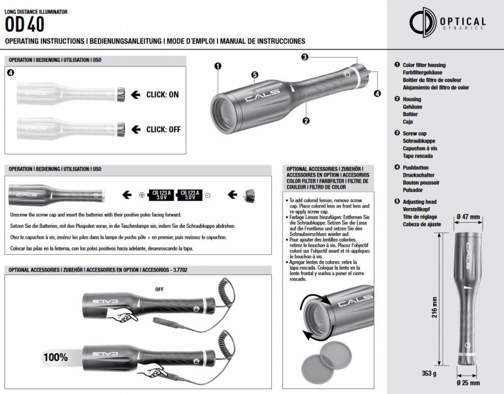 Umarex Kit d'éclairage Optical Dynamics OD40 - Éclairage longue distance