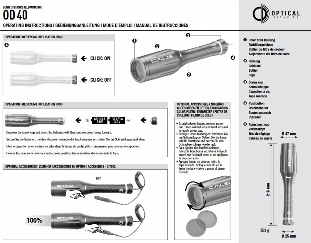 Umarex Kit illuminatore Optical Dynamics OD40 - Luce a lunga distanza