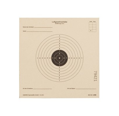 Umarex El rifle de aire apunta a la norma ISSF, 14x14 cm - 1,000 piezas