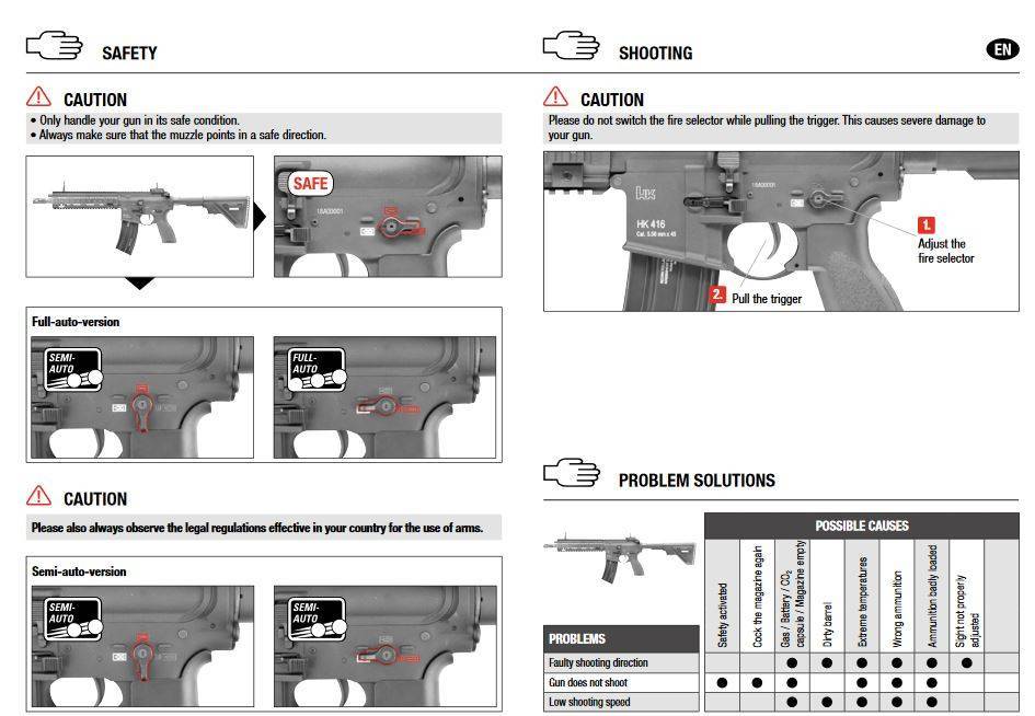 H&K 416 A5 AEG com Mosfet 1.6 joules - terra escura - semi-semi