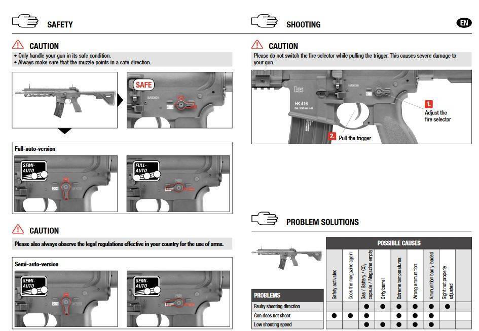 H&K 416 A5 AEG con Mosfet 1.6 Joule - BK - Semi e FullAuto