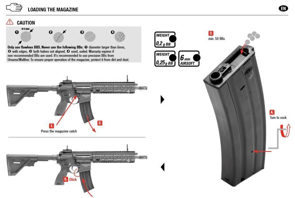 H&K 416 A5 AEG con Mosfet 1.6 Joule - BK - Semi e FullAuto