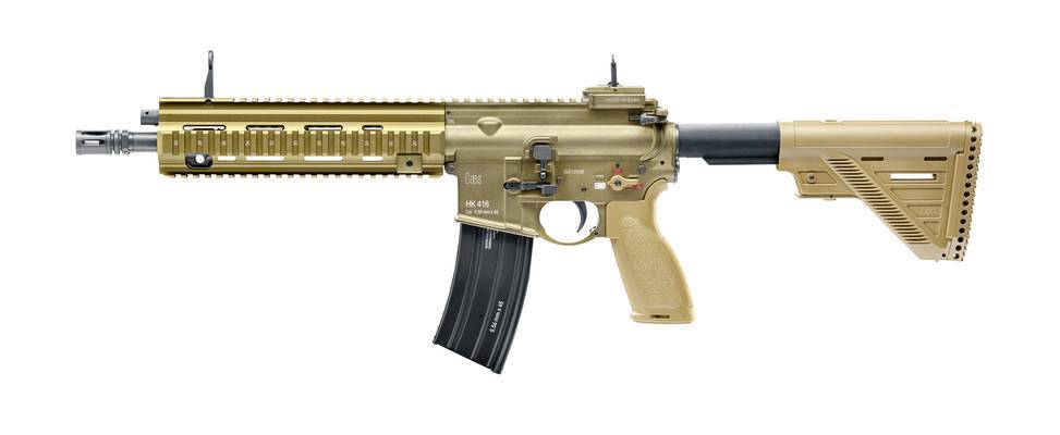 H&K 416 A5 AEG com Mosfet - terra escura - Semi e FullAuto