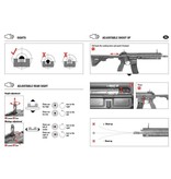 H&K 416 A5 AEG com Mosfet - terra escura - Semi e FullAuto
