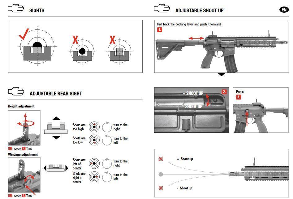 H&K 416 A5 AEG com Mosfet - terra escura - Semi e FullAuto