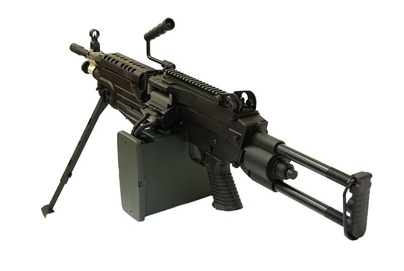 A&K LMG M249 Para AEG machine gun - BK