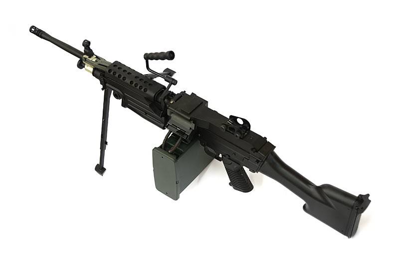 A&K LMG M249 MK2 AEG machine gun 1.41 Joule - BK