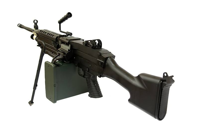 A&K LMG M249 MK2 AEG machine gun 1.41 Joule - BK