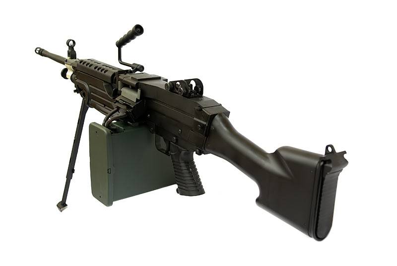 A&K LMG M249 MK2 AEG Maschinengewehr 1.41 Joule - BK