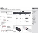 Walther Mira telescópica 2 x 20 compacta - Retícula 8 - apagada