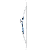 NXG Derribar Bow Blue Recurve Bow - mano izquierda