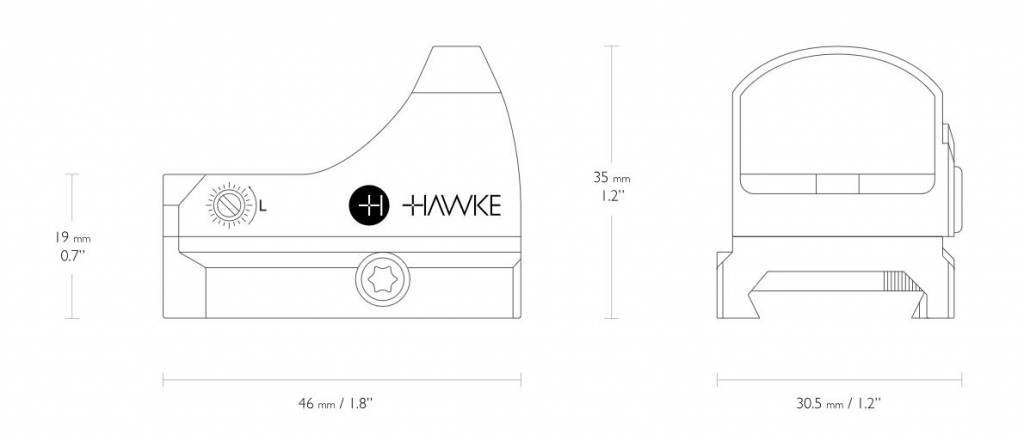 Hawke Reflexvisier 5 MOA Docter Sight