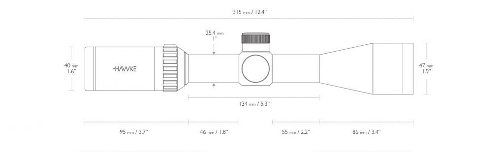 Hawke Vantage 3-9 × 40 mil point