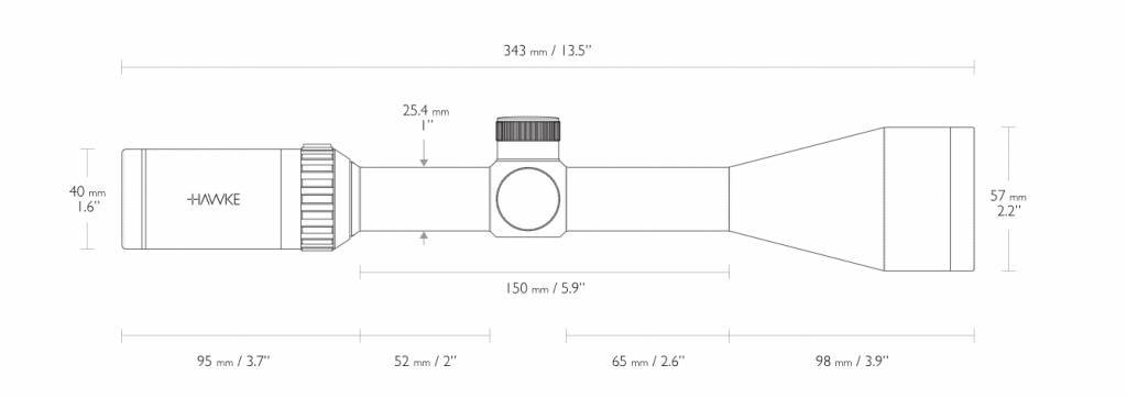 Hawke Vantage 3-9 x 50 mil point