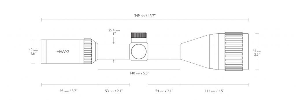 Hawke Vantage 4-12×50 AO Mil Dot IR