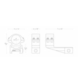 Hawke 25 mm Offset ZF Match mounting rings for 22 mm Weaver