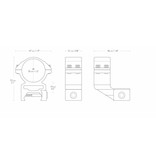 Hawke 30 mm Offset ZF Match mounting rings for 22 mm Weaver