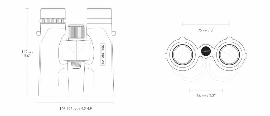 Hawke Nature-Trek 10×42 Fernglas - grün