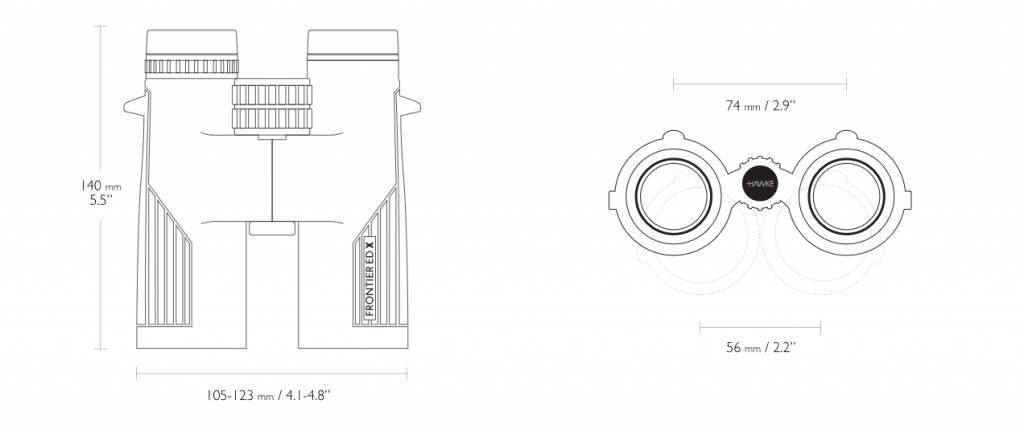 Hawke Lornetka Frontier ED X 10 × 42 - zielona