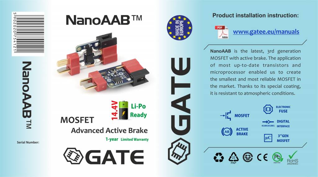 Gate Electronics Módulo NanoAAB Mosfet
