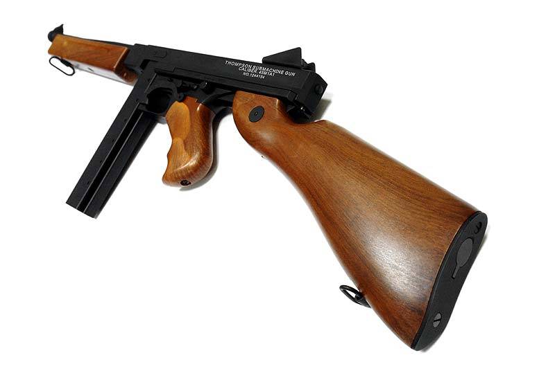 Cyma CM.033 Thompson M1A1 AEG - BK / aspect bois