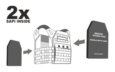 ACM Tactical Gilet tattico Jump Plate Carrier - MultiCam